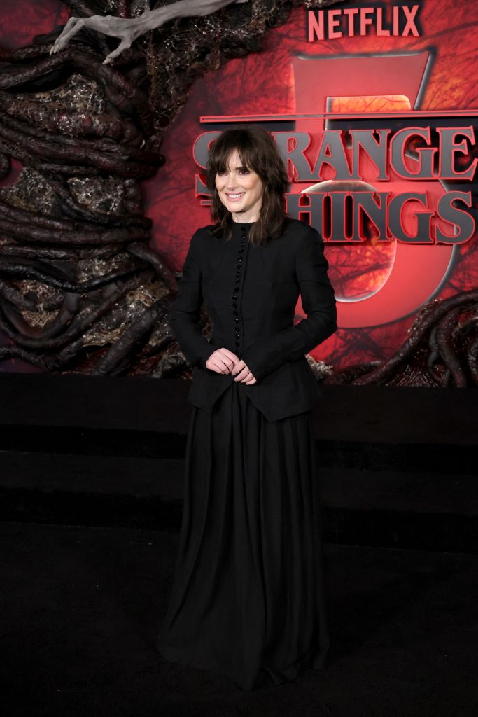 Winona Ryder attends the "Stranger Things" season 5 premiere