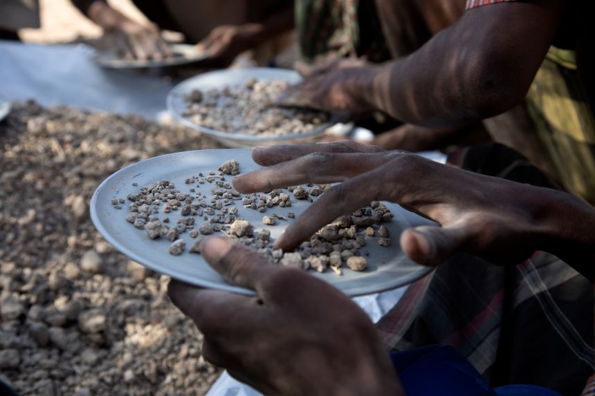 Many A. deyiremeda fossils are tiny fragments, which require painstaking work to collect.