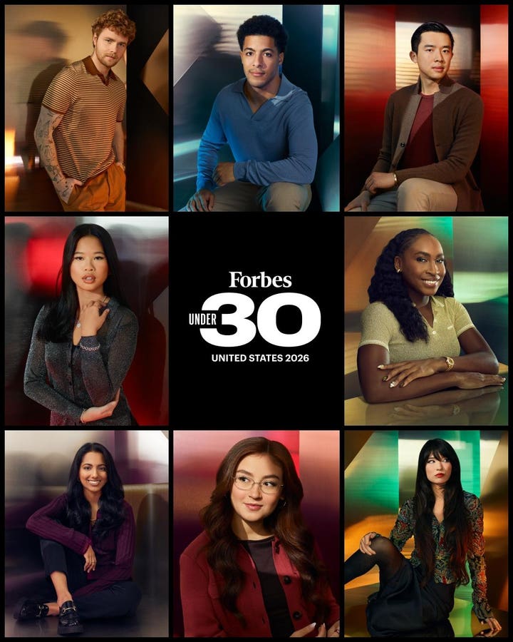  Forbes Unveils 15th Annual 30 Under 30 List – The Class Of 2026 Features Up-And-Coming Visionaries Shaping Tomorrow