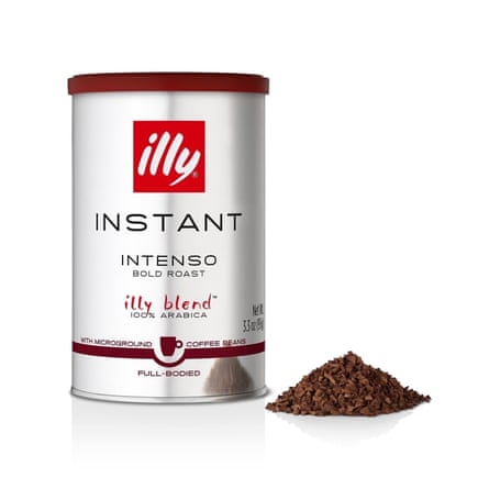 A can of illy Instant 100% Arabica Coffee