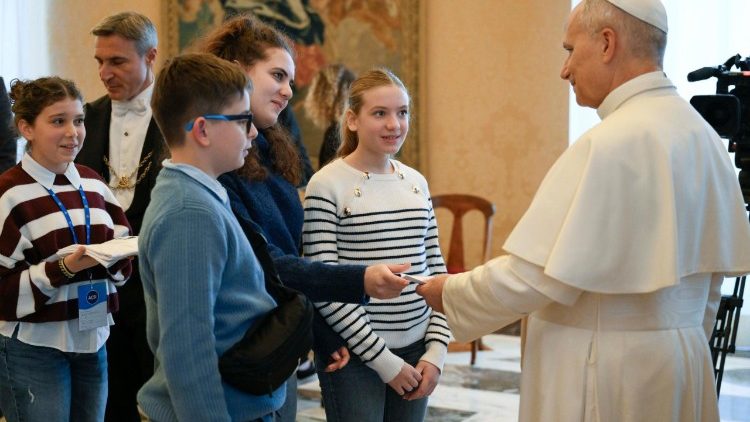 Pope Leo XIV meets with young members of the Italian Catholic Action