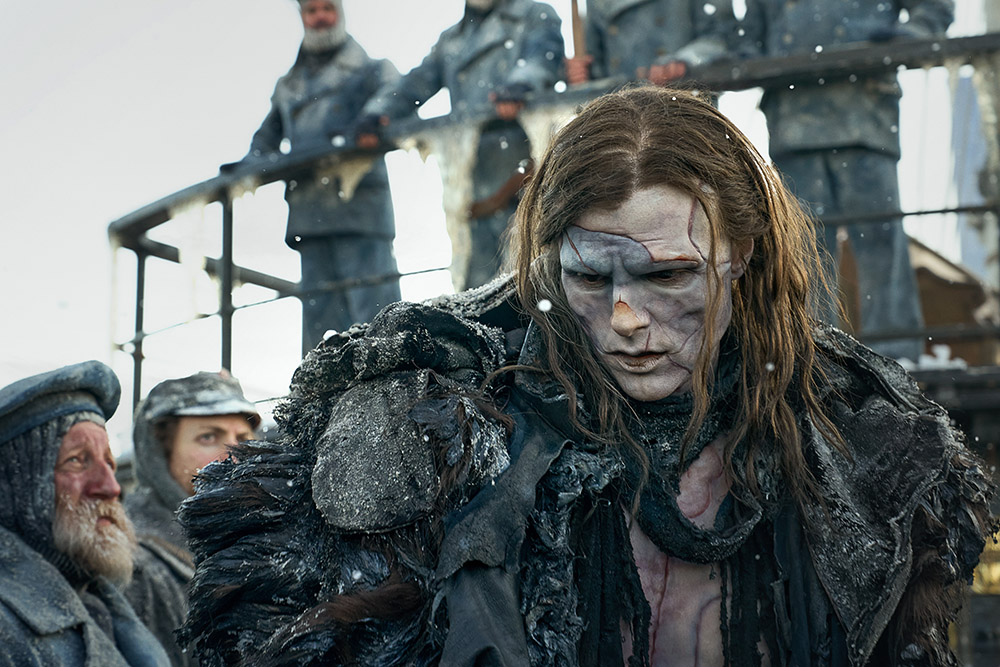 Elordi as the Creature in del Toro’s Frankenstein.