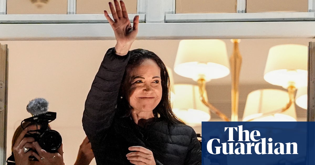  Venezuelan Nobel peace prize winner greets crowds in Oslo after nearly a year in hiding | María Corina Machado