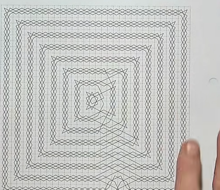 Donald Knuth — Screenshot showing n by n whirling Knight's Tour solutions from Christmas lecture 2025 (via Stanford Online YouTube channel) — diagram made with Nikolay Beluhov