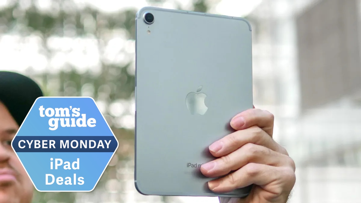 iPad mini with cyber monday badge