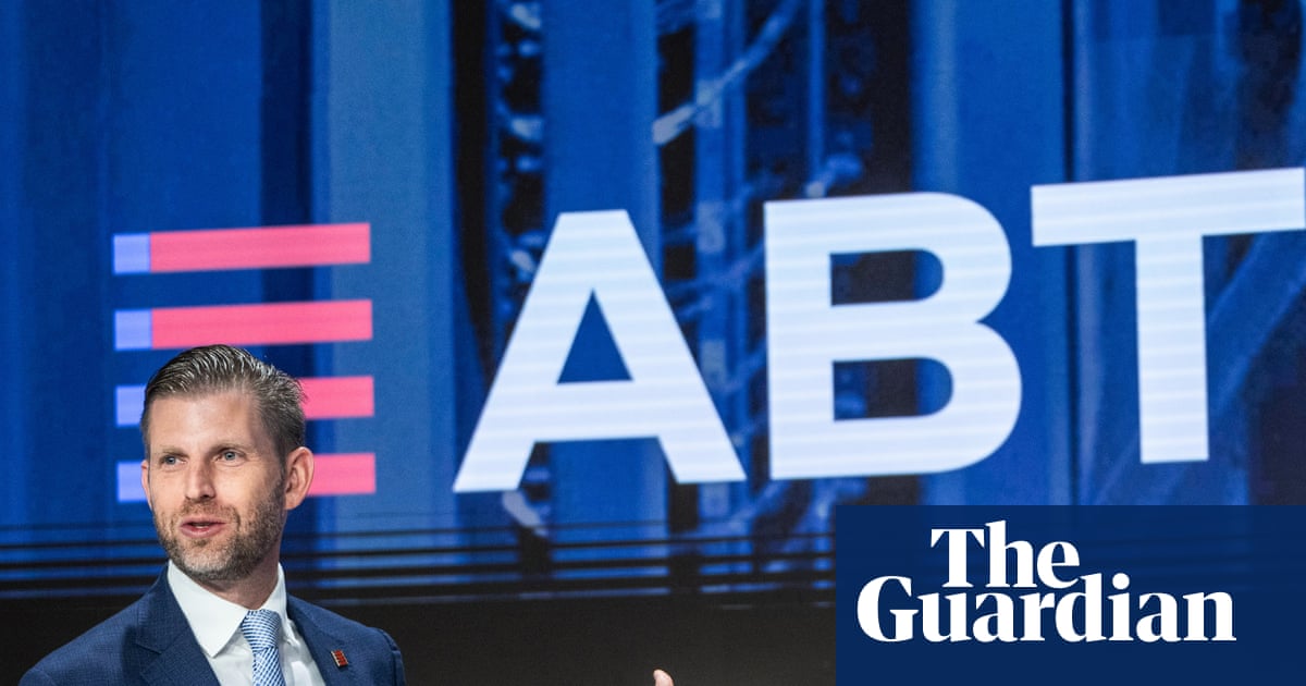  Eric Trump’s cryptocurrency firm loses half its value in half an hour | Eric Trump