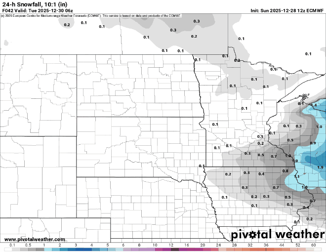  Chilly Monday with more snow possible Tuesday and Wednesday