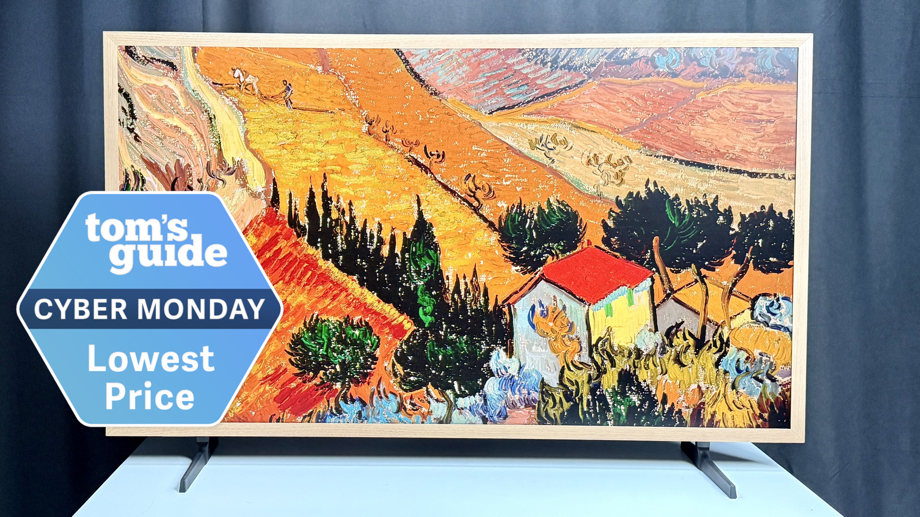 Hisense CanvasTV with a Tom's Guide Cyber Monday deals badge