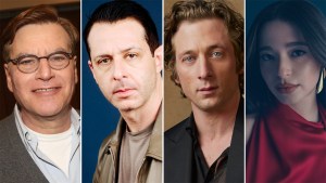 Aaron Sorkin, Jeremy Strong, Jeremy Allen White and Mikey Madison