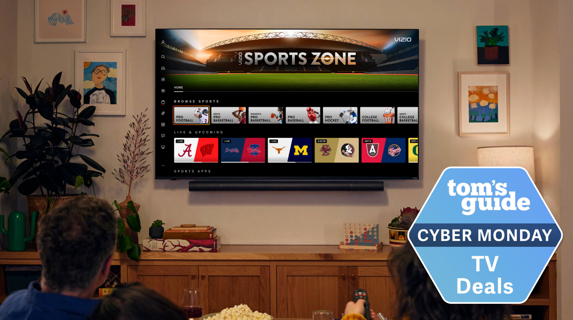 Vizio V4K50M-08 with Cyber Monday deals tag