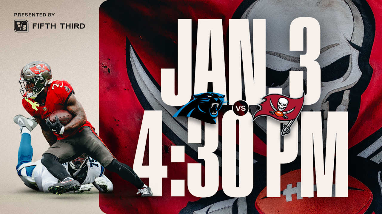  Buccaneers-Panthers Battle for NFC South Title Set for Saturday Afternoon