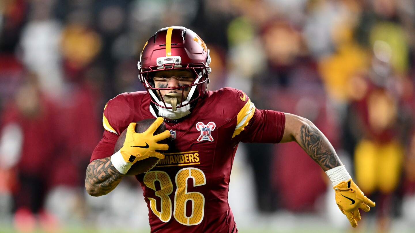  Chris Rodriguez inactive for Commanders-Cowboys on Christmas Day