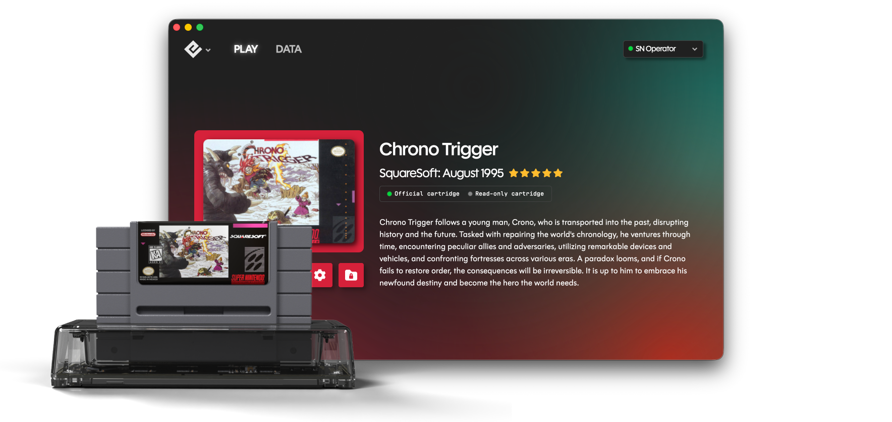 Epilogue Sn Operator Playback App Screenshot