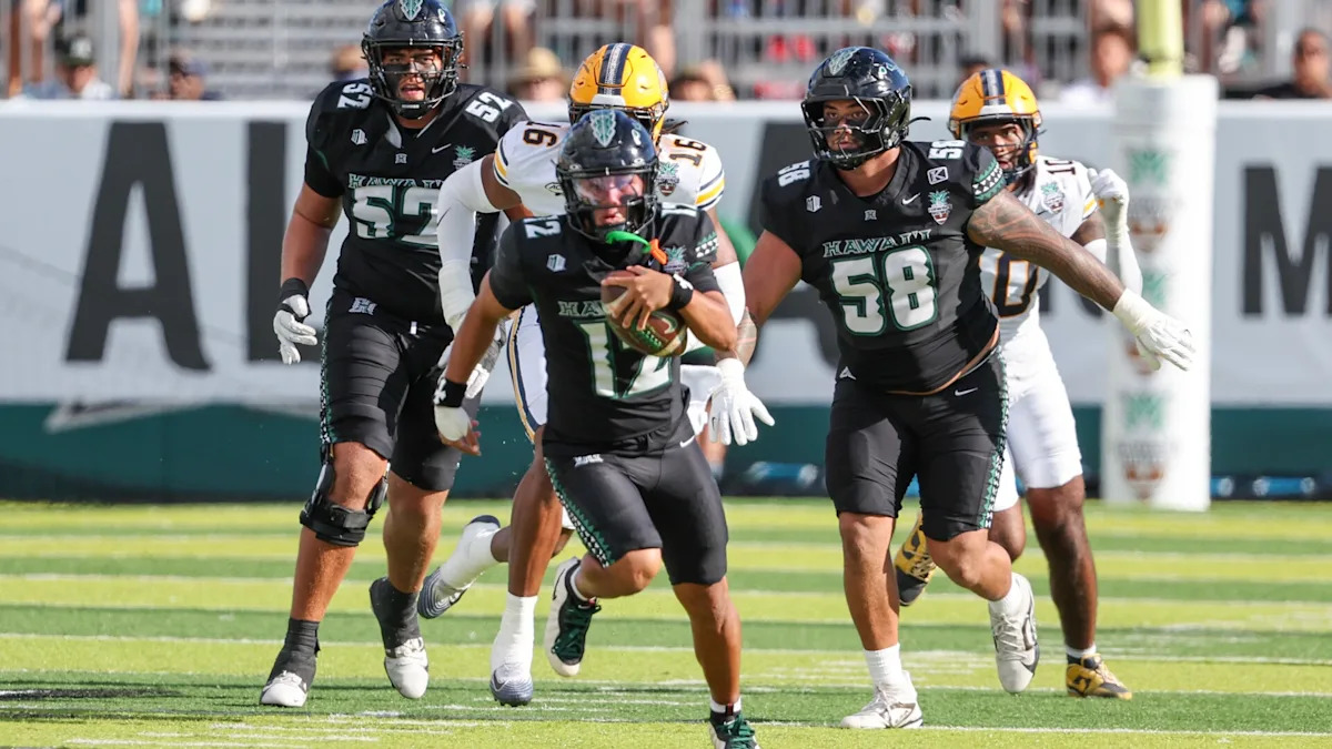  Hawaii stuns Cal in 35-31 in Hawaii Bowl on backup QB Drew Weaver’s last-minute TD pass