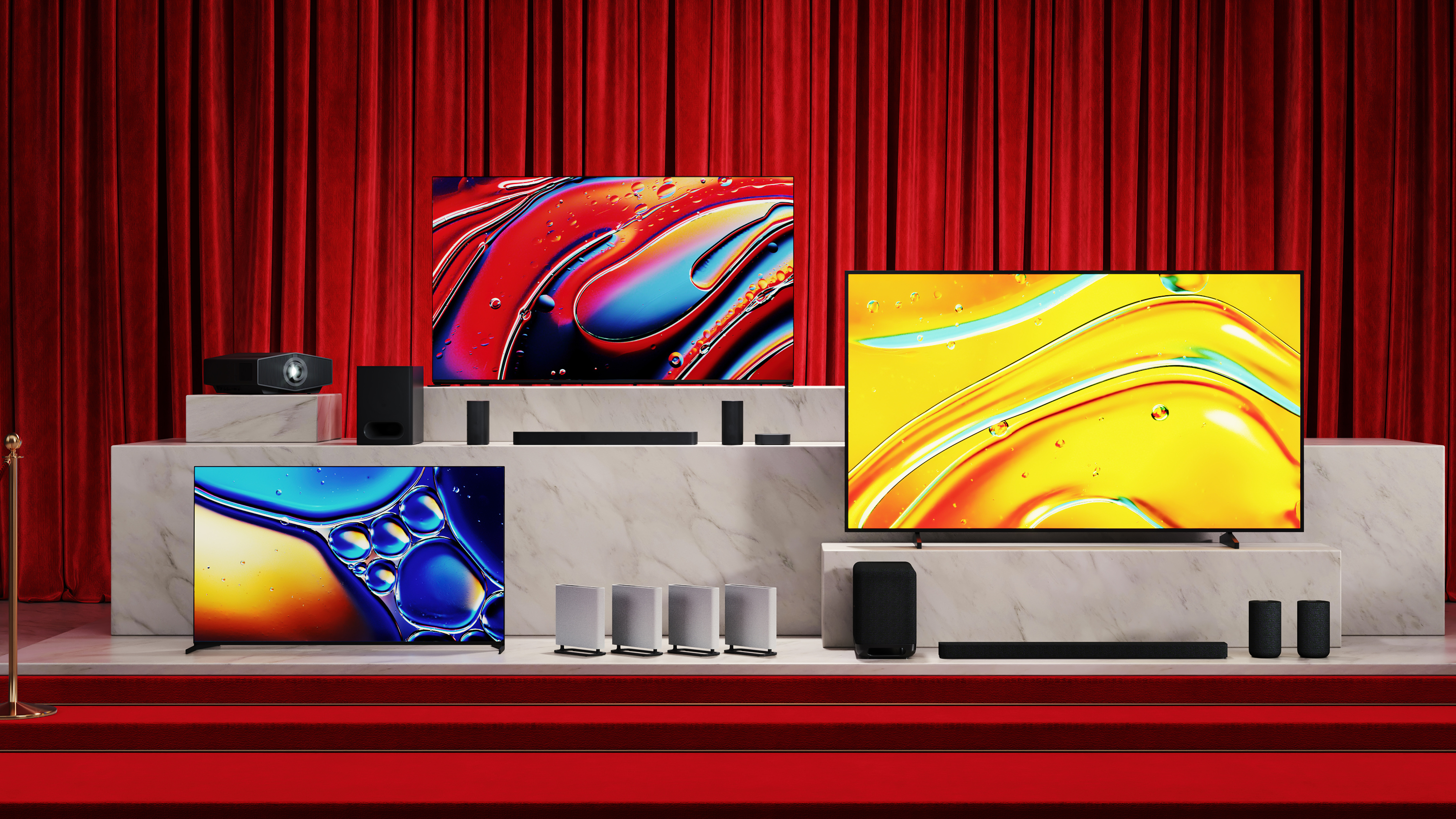 The Sony 2025 lineup of TVs and soundbars