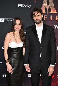 Carli Nelson and Andrew Wyatt at the “Avatar: Fire and Ash” World Premiere held at the Dolby Theatre on December 01, 2025 in Los Angeles, California.