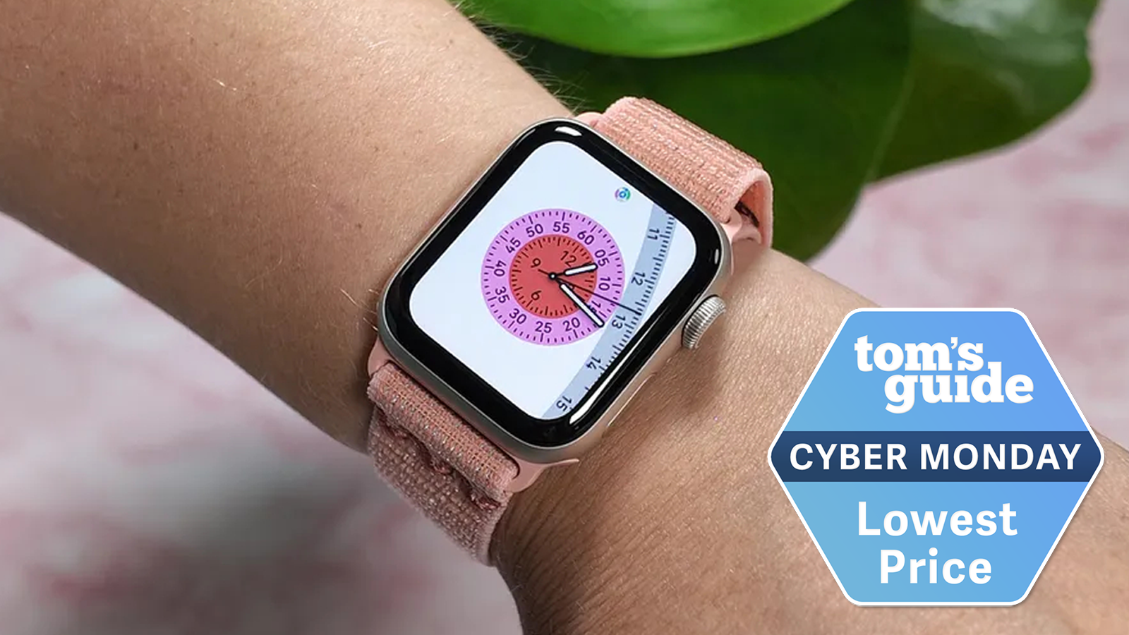 the apple watch se 3 with a cyber monday deal badge