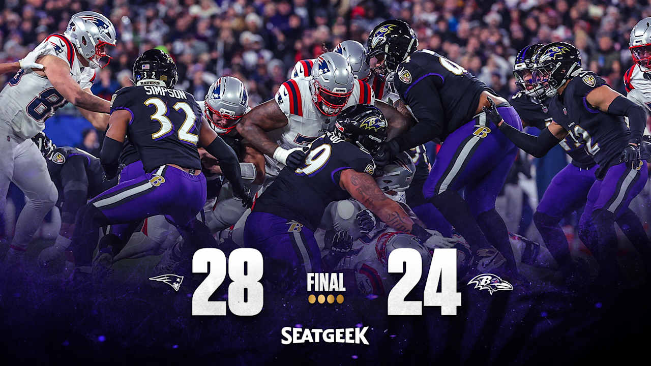  Ravens Drop Primetime Heartbreaker to Patriots