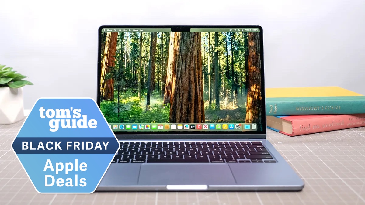 MacBook Air with Black Friday badge
