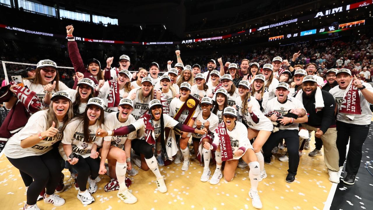  Texas A&M wins 2025 DI women’s volleyball championship