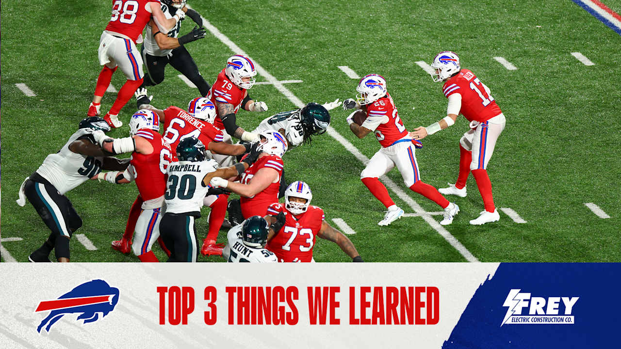  Top 3 things we learned from Bills vs. Eagles