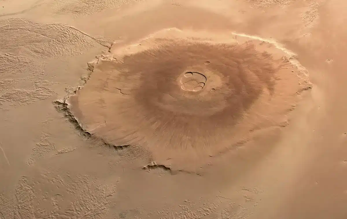 Visual Of Olympus Mons, The Highest And Largest Volcano Known In The Solar System