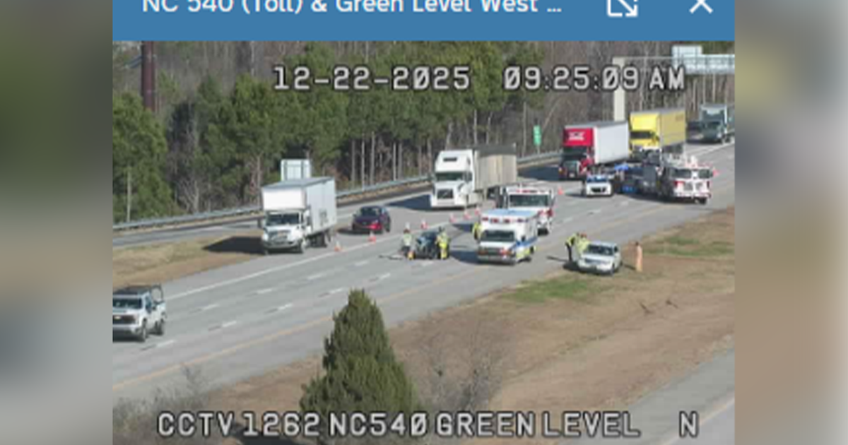  Lanes of Toll NC-540 near Green Level Road reopened after crash :: WRAL.com
