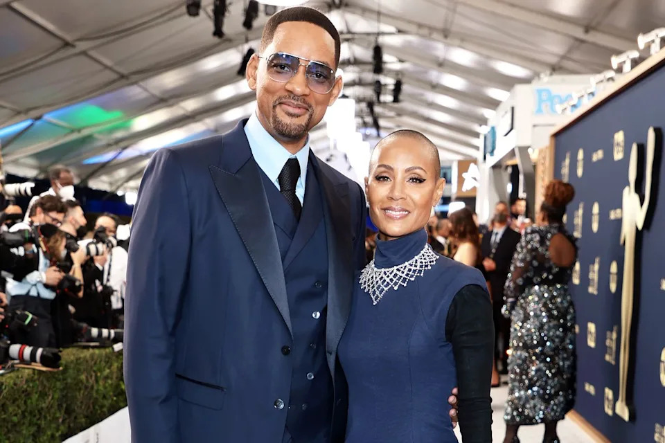 Dimitrios Kambouris/Getty Will Smith and Jada Pinkett Smith in Santa Monica, Calif., on Feb. 27, 2022
