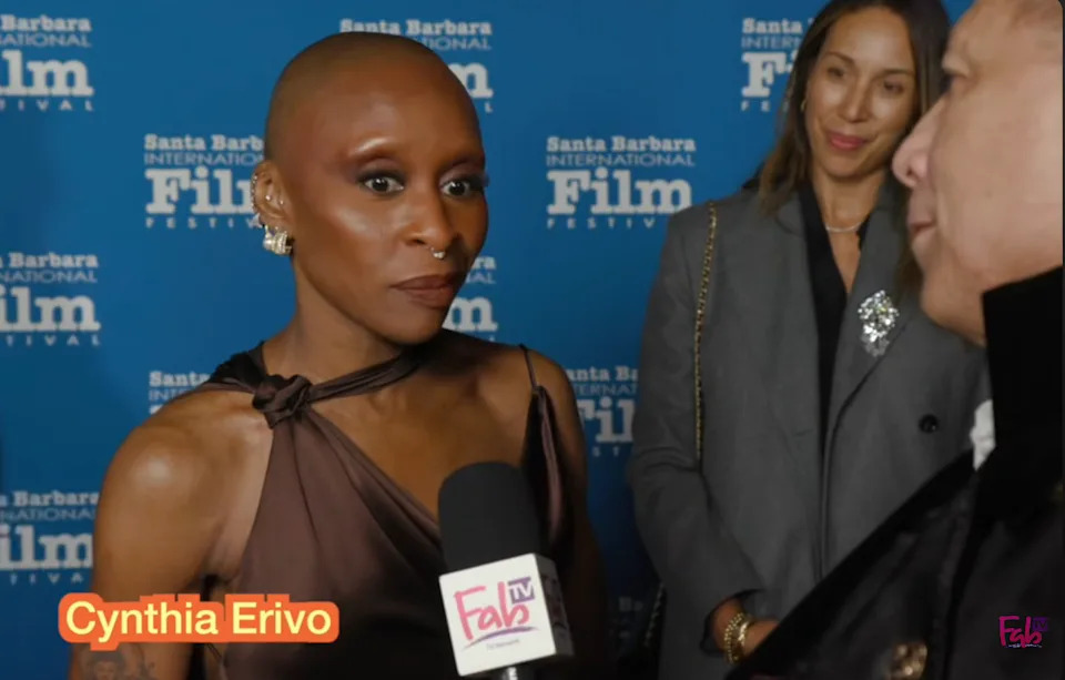 Cynthia speaking in an interview