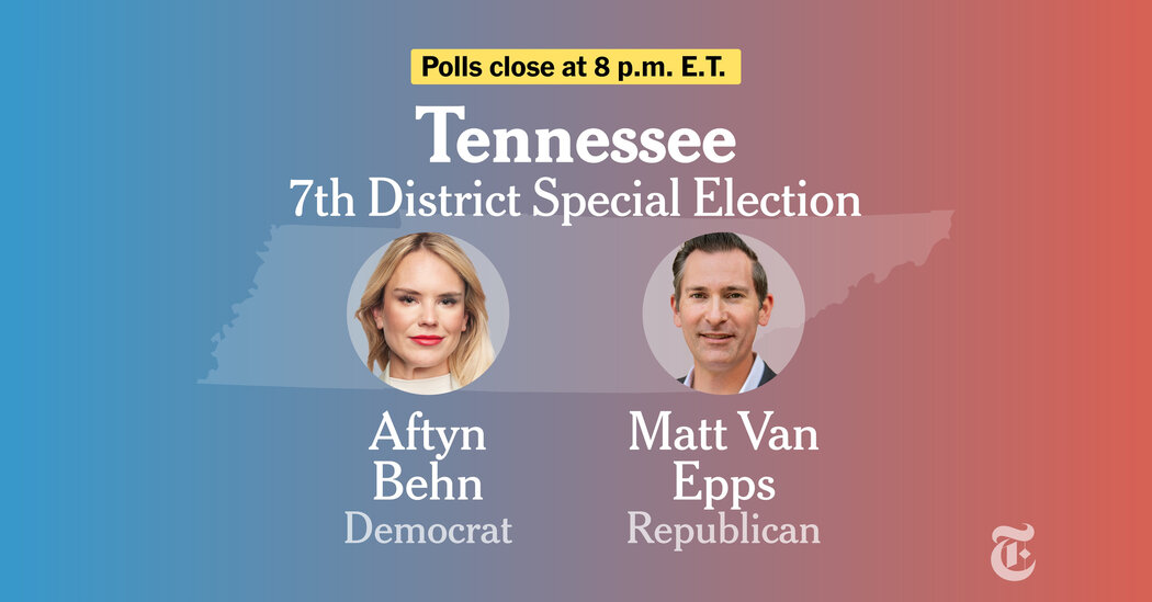  Tennessee Seventh Congressional District Special Election Results 2025: Behn vs. Van Epps