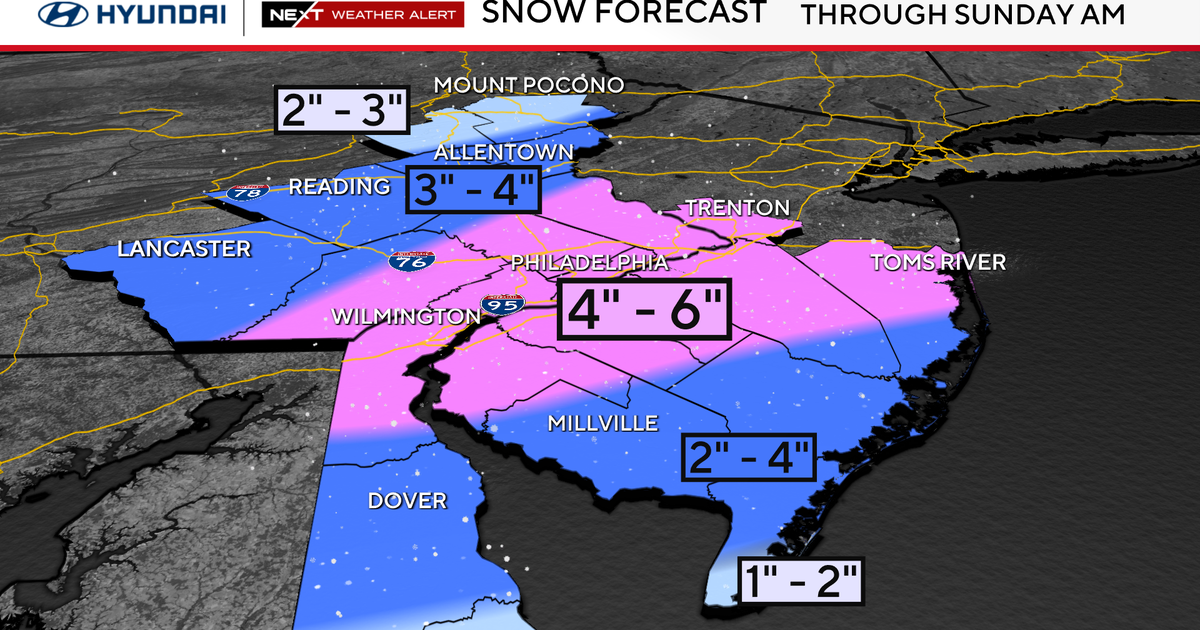  Winter Storm Warning in effect as measurable snow falls in Philadelphia region. Here’s the forecast.