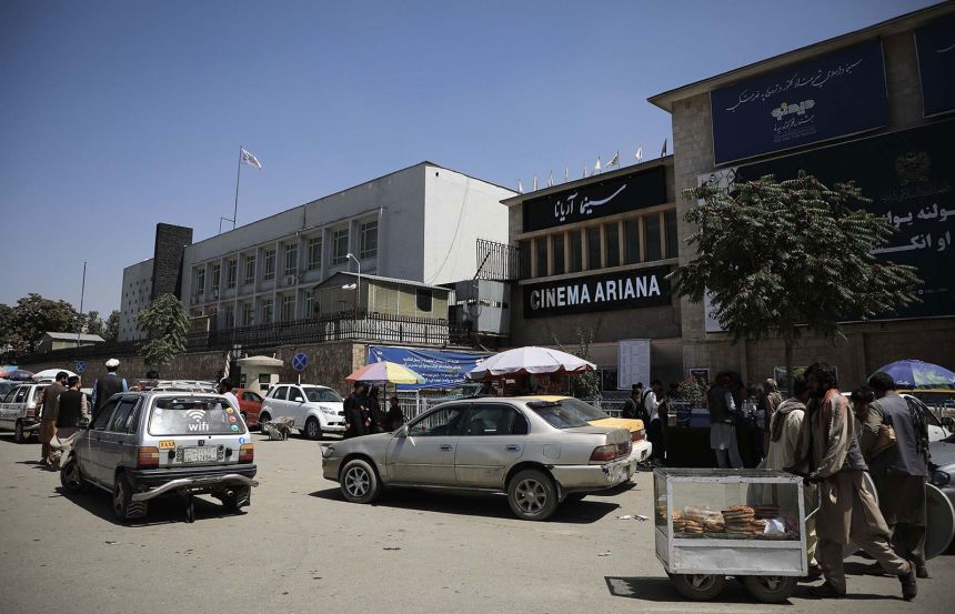 Exterior view of the Ariana Cinema on August 29, 2022.