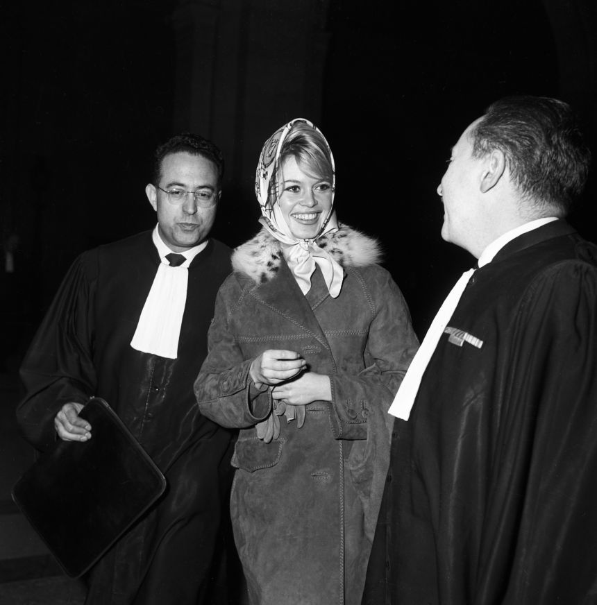 Brigitte Bardot in Paris, 1958.