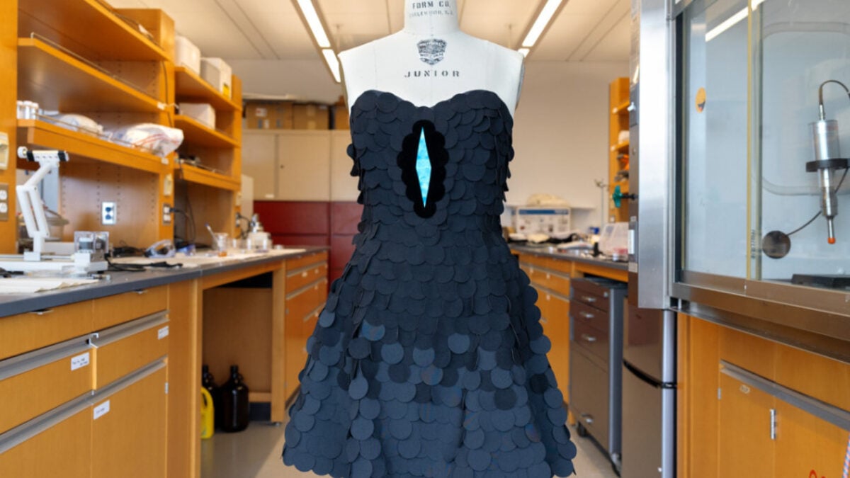  Scientists Created the Blackest Fabric Ever, Then Made a Dress