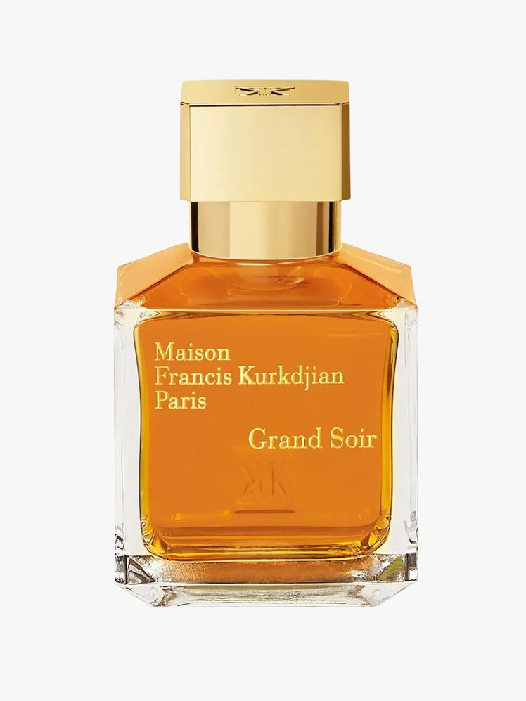 Eau de parfum on a flat background.