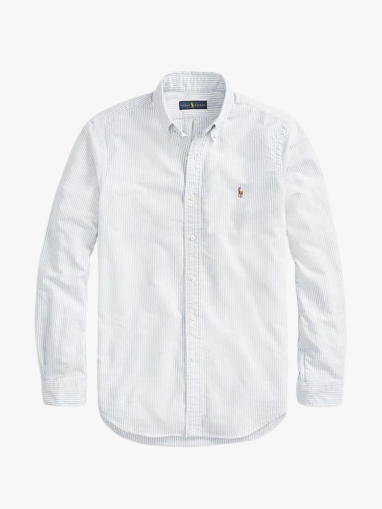 Oxford shirt on a flat background.