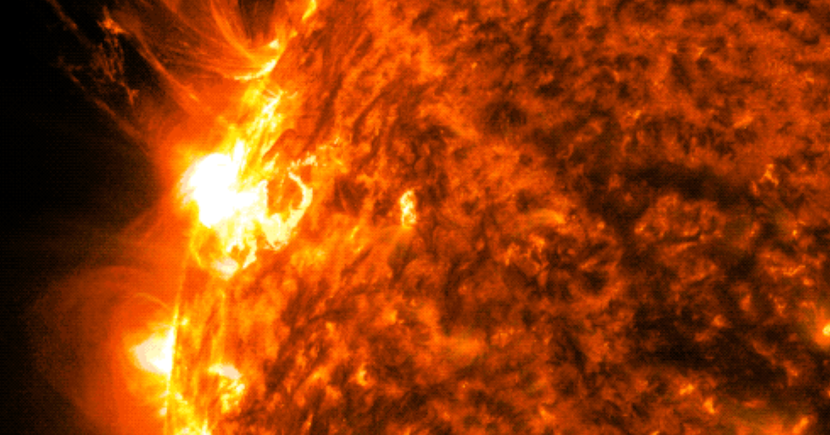  Geomagnetic storm watch issued after powerful solar flare is seen erupting from sun