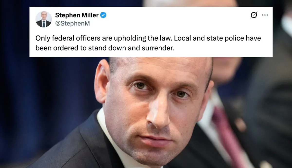  Stephen Miller Says MN Authorities Ordered to ‘Stand Down and Surrender’ to Federal Officers as Anti-ICE Protests Intensify
