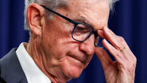 EPA A close up picture of US Federal Reserve chair Jerome Powell