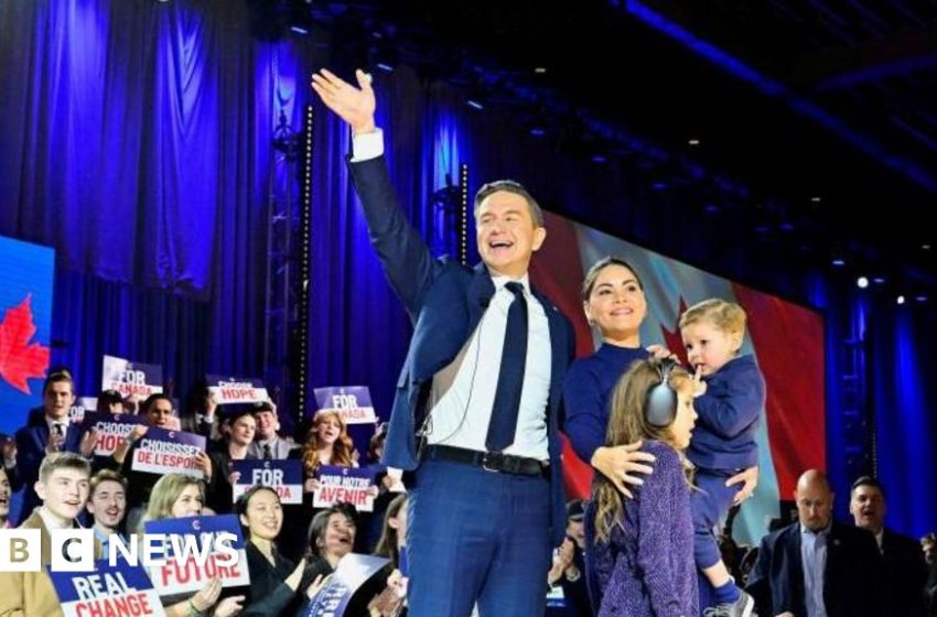  Canada's Poilievre sweeps Conservative party leadership test with 87.4% – BBC
