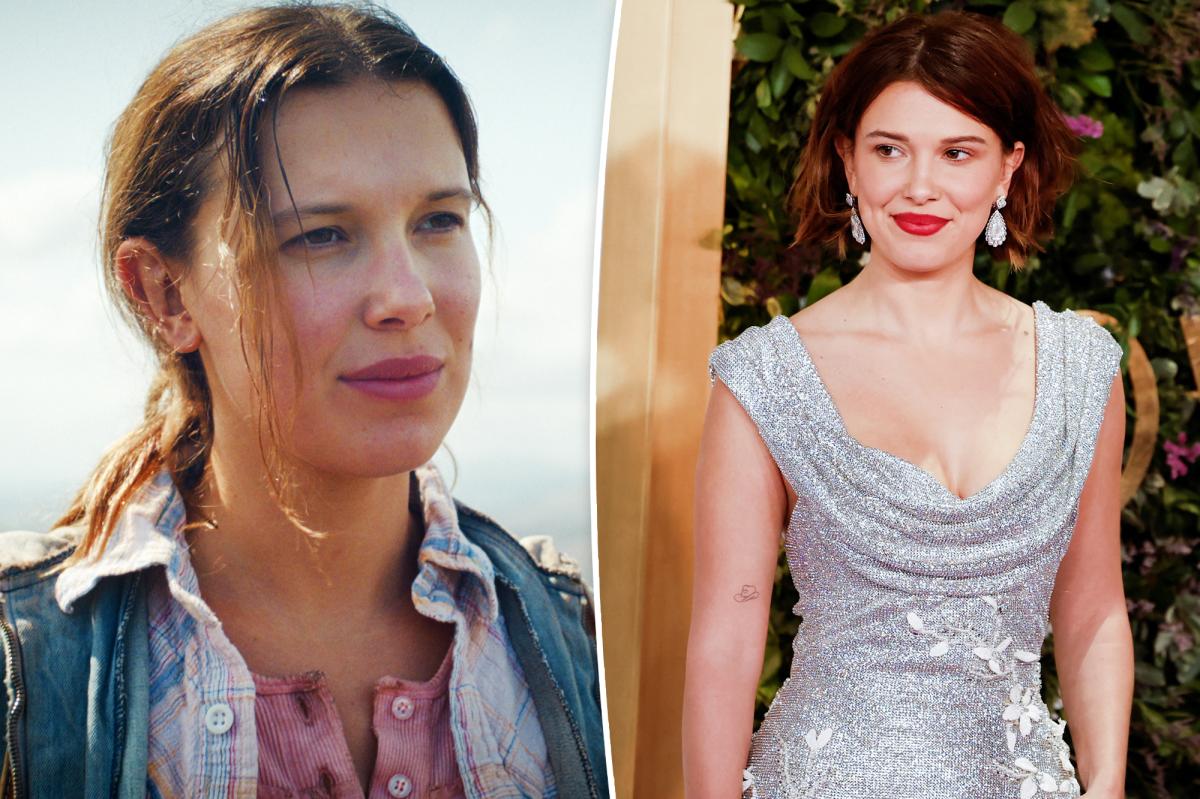  Millie Bobby Brown shows off bob haircut on Joy Awards 2026 red carpet