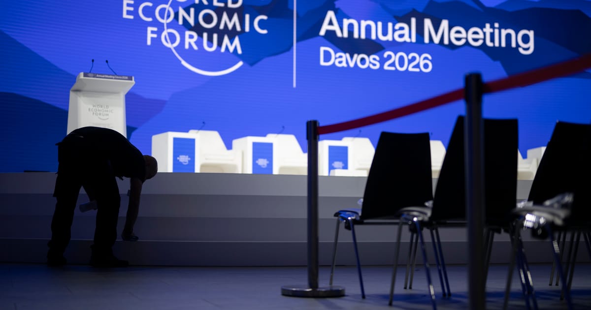  Davos is back — but the world it once championed is gone – POLITICO