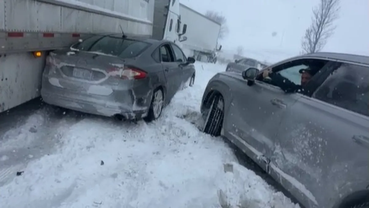  100-vehicle pileup on I-196 in west Michigan, police say