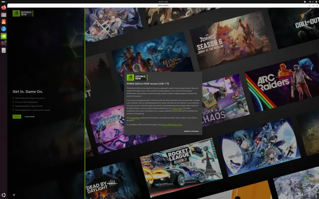 GeForce NOW Linux setup