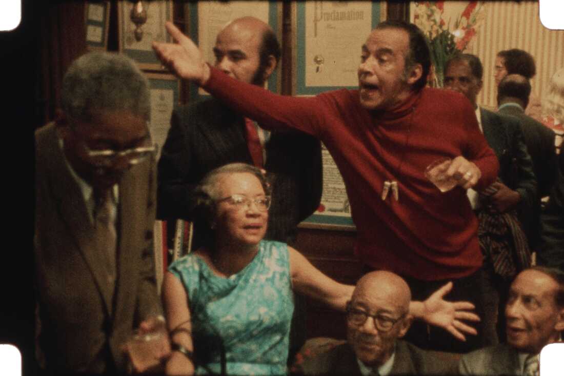 Aaron Douglas, Jean Blackwell Hutson, Nathan Huggins, Richard Bruce Nugent, Eubie Blake and Irvin C. Miller in Once Upon A Time In Harlem.