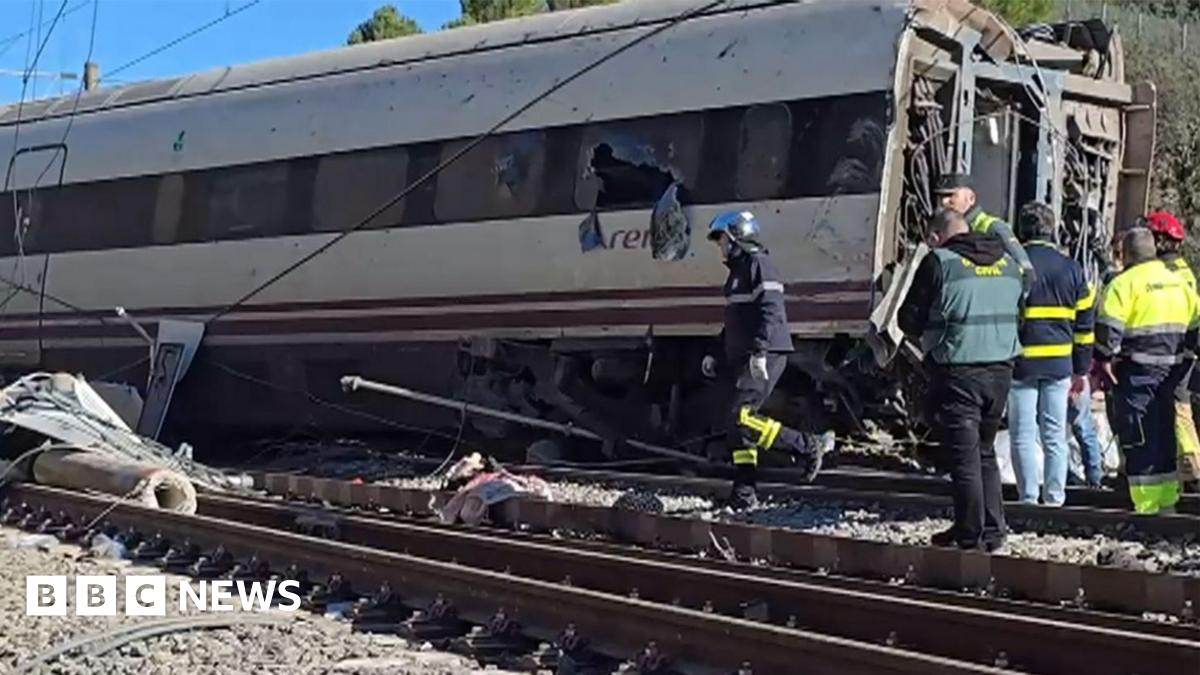  Spain train crash: PM vows to find answers after at least 39 killed in Adamuz