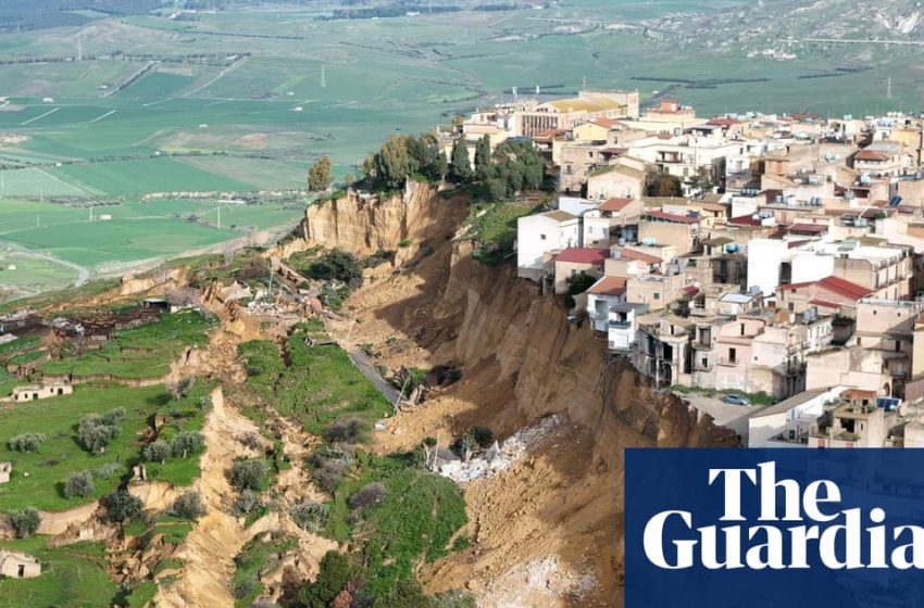  ‘Situation is dire’ for Sicily town teetering on cliff edge after landslide | Italy