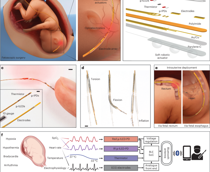  A filamentary soft robotic probe for multimodal in utero monitoring of fetal health