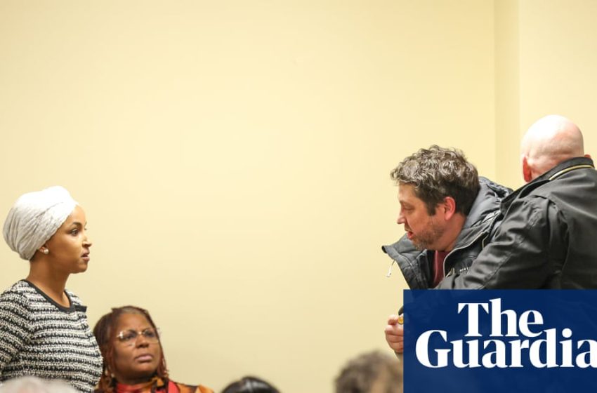  Lawmakers condemn ‘disgusting’ attack on Ilhan Omar at Minneapolis town hall | Ilhan Omar