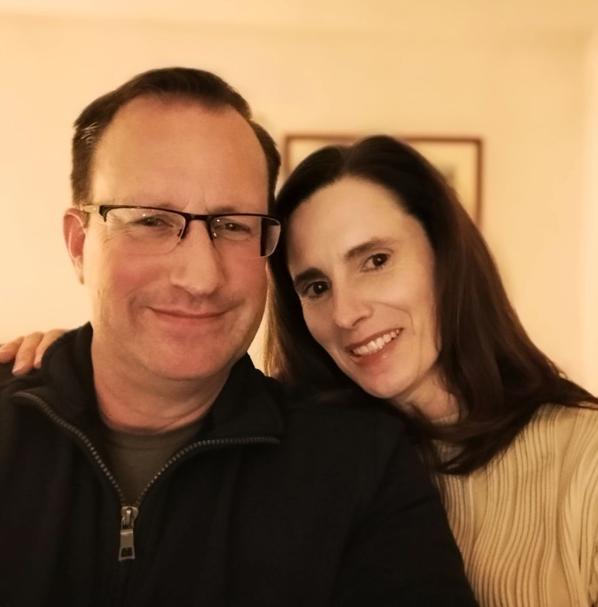 Here's Paul and Carrin as they look today, three decades on from their meeting at the Tower of London. Looking back, Carrin calls their first moments together a 